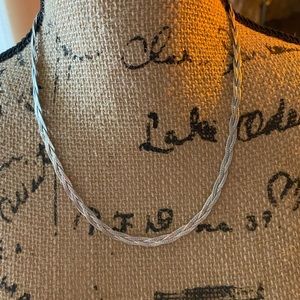 Beautiful 18” sterling silver necklace